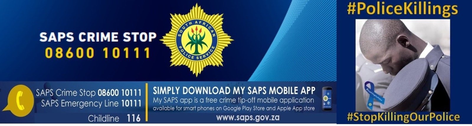 Photograph published by the South African Police Service.